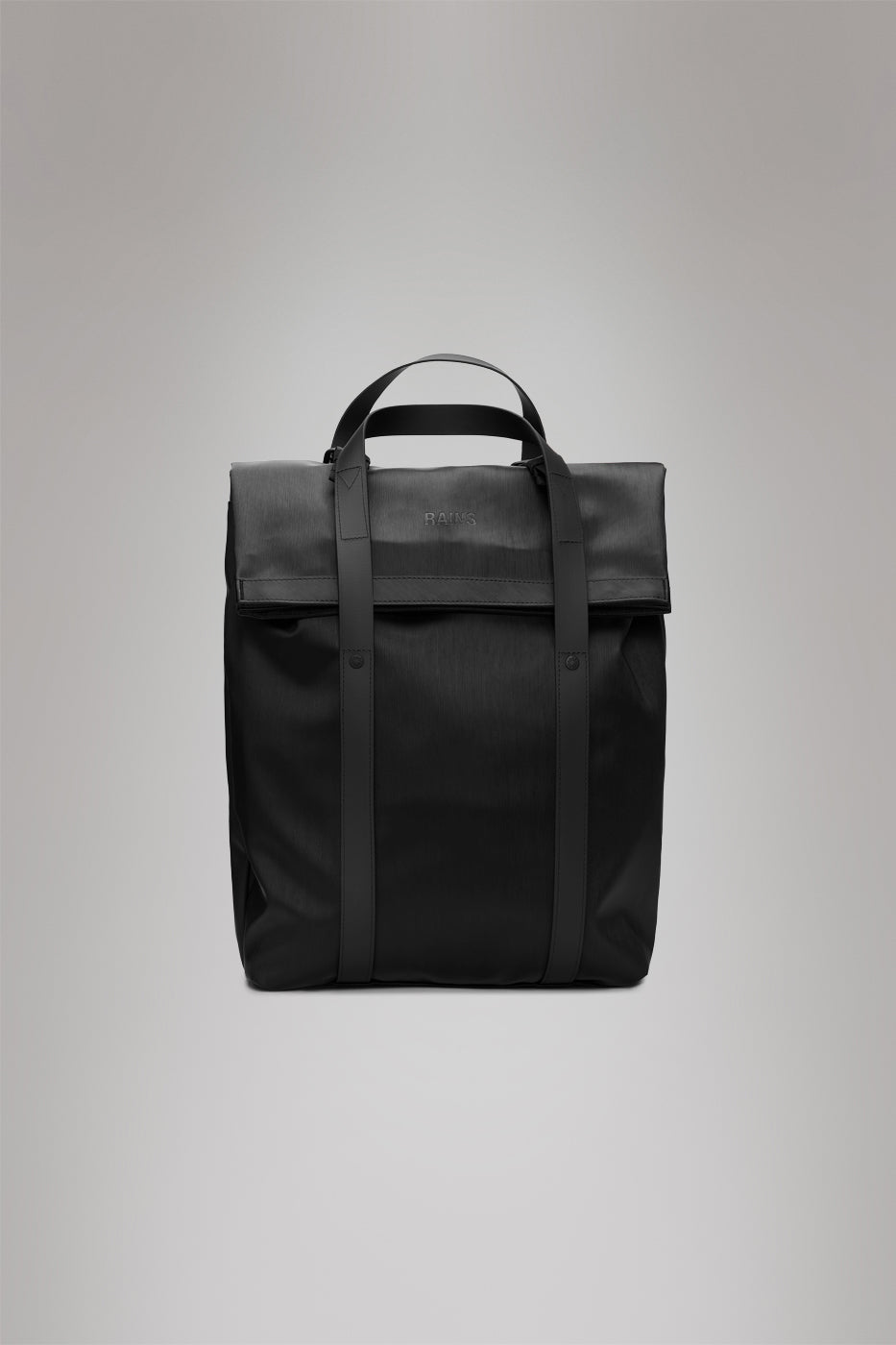 RAINS 2 Way Tote Backpack Black Grain 15L H58 x D12 x W33 cm Backpack